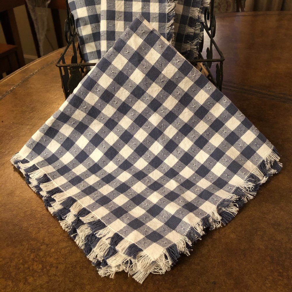 Handmade Country Kitchen Napkin Set of Six - Picture 4 of 8